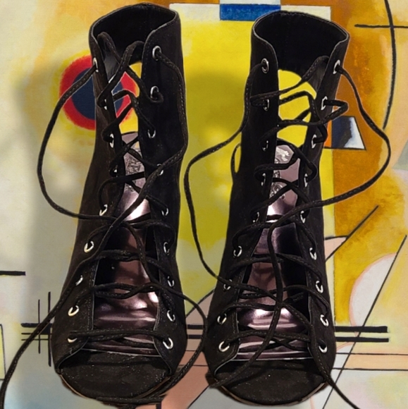 CARLOS by Carlos Santana Jolene Lace Up Ankle Boots Size 7 - Picture 2 of 7